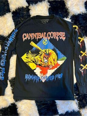 Cannibal Corpse Long-Sleeve Shirt - "Hammer Smashed Face" Small